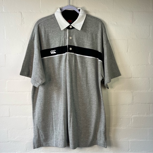 NWT Canterbury of New Zealand Jersey sz XL 100% Cotton Polo stripes Men’s Unisex - Picture 3 of 12